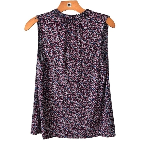 LOFT Ann Taylor Floral Tank with Tie, Size XSmall - Picture 4 of 8